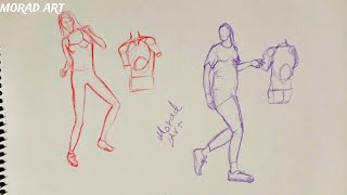 How to draw a body drawing sketch