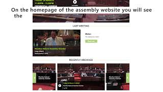 How to use Parliament TV website