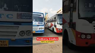 Pondicerry, srisailam Buses || Side by side Prtc vs Apsrtc, Moving Tubes