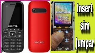 Vgo Tel 101 insert sim problem and ic no sim card one jumper