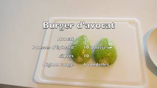 Mon burger d'avocat