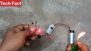 How to make simple fire ditector alarm //simple High range fire alarm /science project @techfact198