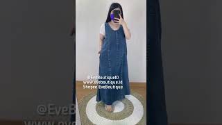 UK Overall Jeans Listed Julissa Faded Blue