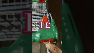 1£ must for Trolley 🛒 in ASDA #supermarket #london #shopping #asda #trolly #uk #coin #viral #keta