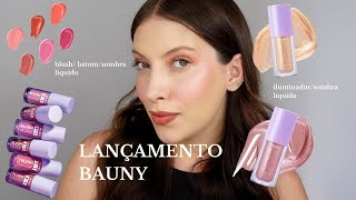 NOVIDADE BAUNY | Iluminador Sof Glow Bauny e Blush Soft Cream Bauny 3 em 1 ✨ #baunycosmeticos