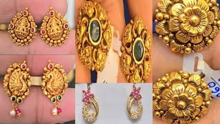 ಬರೀ 1-2 ಗ್ರಾಂ ಅಲ್ಲಿ ಕಿವಿ ತುಂಬಾ ಕಾಣೋ ಚಿನ್ನದ ಓಲೆಗಳು/Earrings design #gold #goldjewellery #goldnecklece