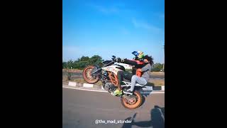 KTM DUKE 390 Wheelie With Girlfriend || Best WhatsApp Status || Vorvibes ✌