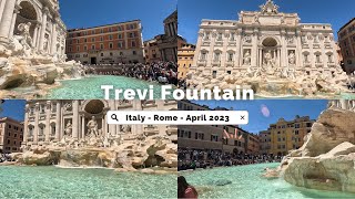 Italy - Rome - Trevi Fountain - April - 2023