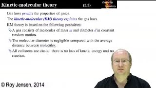 Gases 5 - kinetic-molecular theory