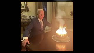 BIDENS BIRTHDAY CAKE Surprise...the only video.