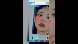 JENNIE KIM new smudge edit with 💙 blue #viralvideo #trendingshorts #blackpink ft Ibispaintx like sub