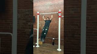 Dog 6 muscle ups 40 bar dips at Limitless NYC