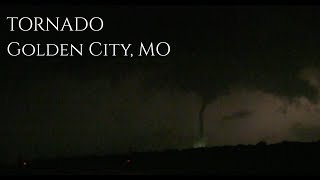 Satellite Tornado with Large Tornado Hidden In Rain - Golden City, MO - May 22, 2019