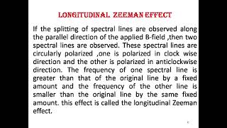 Easy to know Zeeman Effect