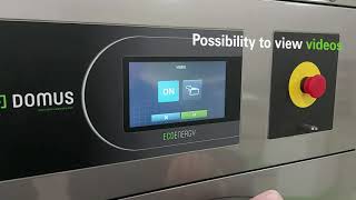 Industrial dryer for hotels with the new microprocessor TOUCH II