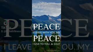 Peace I leave with you..(John 14:27)  #shorts *Original audio - Gratitude (saxaphone solo)