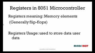 Registers in 8051 Microcontroller