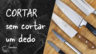 Como usar facas de cozinha em SEGURANÇA