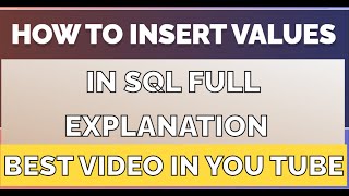 How to Insert Data into SQL Database Tables