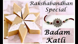 Diwali sweets/Badam katli/3 ingredients/बिना चाशनी के केवल 3 चीजों से बनाए Badam burfi/prasad