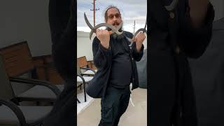 Chinese Butterfly Swords pt2: Deer horns. #chinesemartialarts