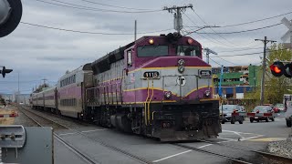 MBTA Rotem cab #1822 crossing at 3rd Street with GP40MC #1115