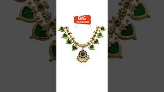 Four Stone Green Palakka Necklace Available on Amazon #short #shortfeed #fyp#homemakersakhi