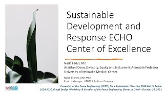 06   Sustainable Development and Response ECHO Center of Excellence