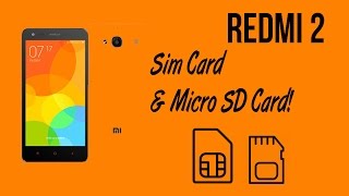 Xiaomi Redmi 2 - How to insert Sim Card & Memory Card!