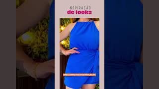 Inspiração de Looks - Macaquinho feminino tecido crepe duna short forrado