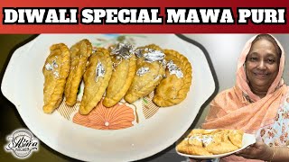 DIWALI SPECIAL MAWA GUJIYA KHOVA PURI RECIPE | IS DIWALI MEIN BANAYE BEST AND TASTY MAWA PURI RECIPE