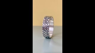 Bottlebee: Making A Sterling Silver Textured Ring