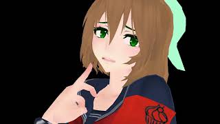 MMD Yandere simulator Amai Gimme Gimme more By Yishu and sorry about their skirt