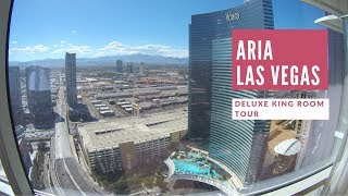 Travel Blog: Our Stay at ARIA Las Vegas, Deluxe King Room, mountain view vs strip view,  2017