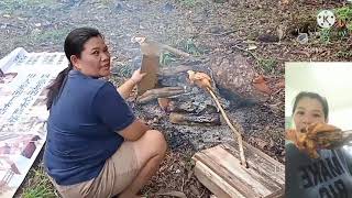 #TKWMALAYSIA,suasana bakar ayam di kebun tegah hutan