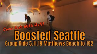 Boosted Seattle - Group Ride 5.11.19 - Matthews Beach