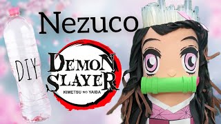 Demon Slayer - Nezuco en botella plástica - Manualidades