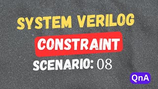 SV Constraint | One should generate [25:50] & other should be greater than 40 | what's cons. solver?