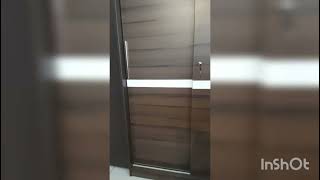 Godrej Linea slider wooden wardrobe.