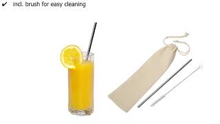 Stainless steel straw DRINK ELEGANT