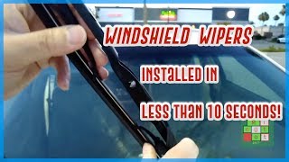 How to install windshield wipers in less than 10 seconds for Toyota Camry - #247