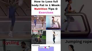 1 Week Lose Fat Without Gym | Burn Full body Fat 1 week | #shorts