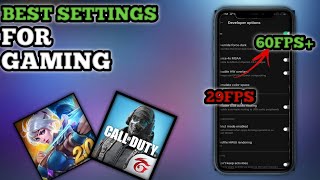 BEST SETTINGS TO REMOVE HANG IN YOUR DEVICE