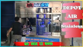 Jual Mesin Depot Air Minum Isi Ulang Galon Stainless Model 2 Pengisian Mineral