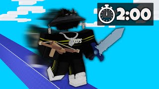 The SPEEDRUN challenge in Roblox Bedwars..