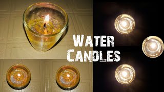 Water Candles// How to make water candles at home//..