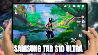 Samsung Tab S10 Ultra test game Genshin Impact Max Graphics | Dimensity 9300+