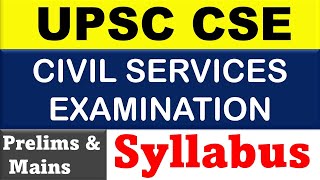 UPSC CIVIL SERVICES EXAMINATION Prelims & Mains Syllabus| UPSC CSE syllabus|  @Aishwarya Ram