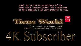 Thank you to the 4K subscribers of the Tiens World YouTube channel who subscribed to this channel.