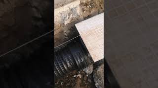 Corrugated pipe connection by Fiber Reinforced Heat shrink sleeve